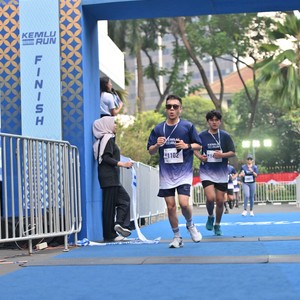 Race photo from KEMLU RUN 2026