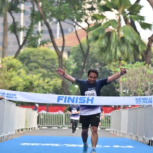 Race photo from KEMLU RUN 2026