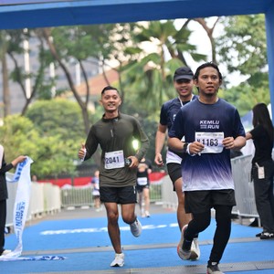 Race photo from KEMLU RUN 2026