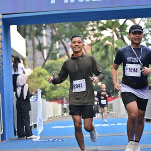 Race photo from KEMLU RUN 2026