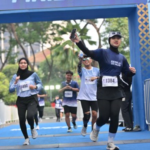 Race photo from KEMLU RUN 2026