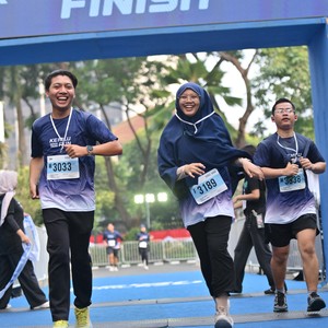 Race photo from KEMLU RUN 2026