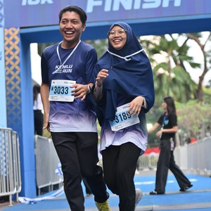 Race photo from KEMLU RUN 2026