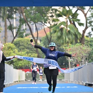 Race photo from KEMLU RUN 2026