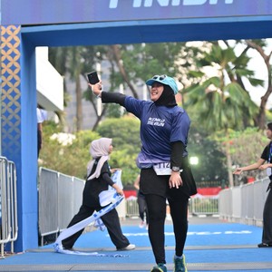Race photo from KEMLU RUN 2026
