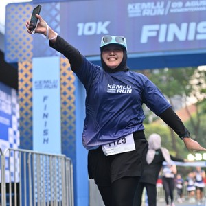 Race photo from KEMLU RUN 2026