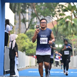 Race photo from KEMLU RUN 2026
