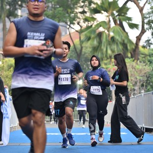 Race photo from KEMLU RUN 2026