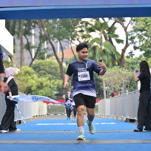 Race photo from KEMLU RUN 2026