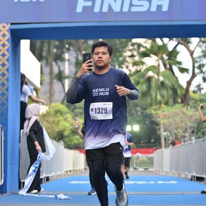 Race photo from KEMLU RUN 2026