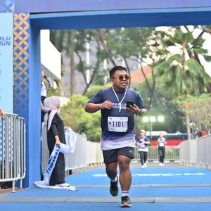 Race photo from KEMLU RUN 2026