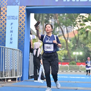 Race photo from KEMLU RUN 2026