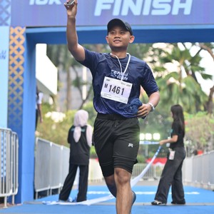 Race photo from KEMLU RUN 2026
