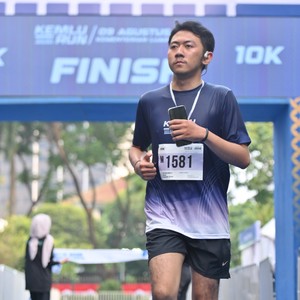 Race photo from KEMLU RUN 2026