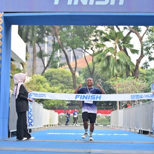 Race photo from KEMLU RUN 2026