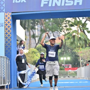 Race photo from KEMLU RUN 2026