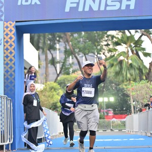 Race photo from KEMLU RUN 2026