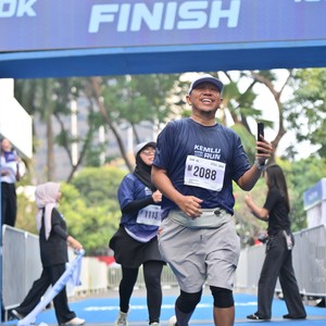 Race photo from KEMLU RUN 2026