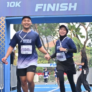 Race photo from KEMLU RUN 2026