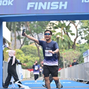 Race photo from KEMLU RUN 2026