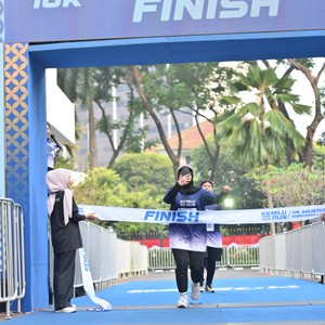 Race photo from KEMLU RUN 2026