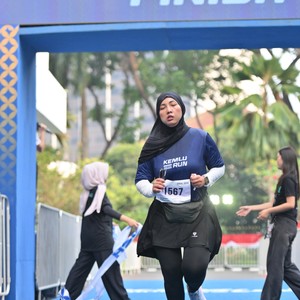 Race photo from KEMLU RUN 2026