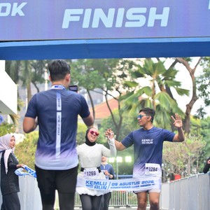 Race photo from KEMLU RUN 2026