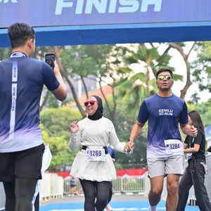 Race photo from KEMLU RUN 2026