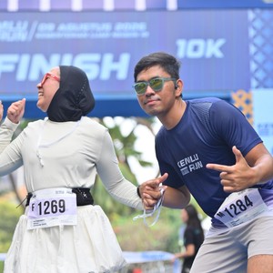 Race photo from KEMLU RUN 2026