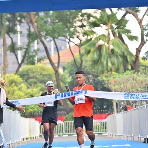 Race photo from KEMLU RUN 2026
