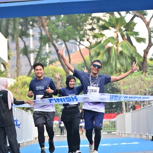 Race photo from KEMLU RUN 2026