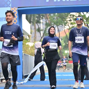 Race photo from KEMLU RUN 2026
