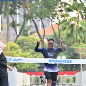 Race photo from KEMLU RUN 2026