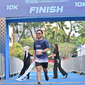 Race photo from KEMLU RUN 2026