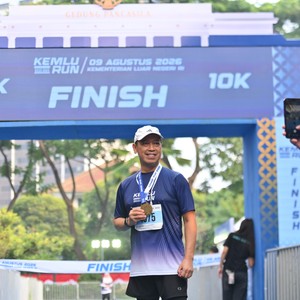 Race photo from KEMLU RUN 2026