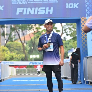 Race photo from KEMLU RUN 2026