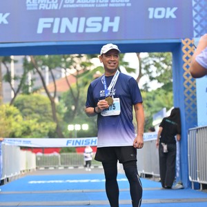Race photo from KEMLU RUN 2026