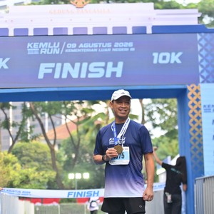 Race photo from KEMLU RUN 2026