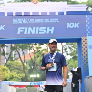 Race photo from KEMLU RUN 2026