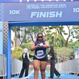 Race photo from KEMLU RUN 2026