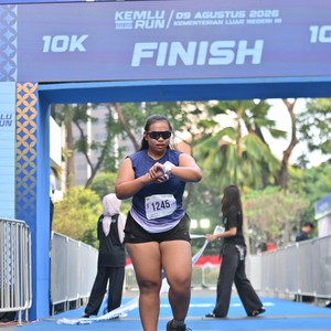 Race photo from KEMLU RUN 2026