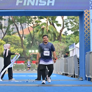 Race photo from KEMLU RUN 2026