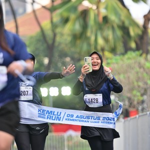 Race photo from KEMLU RUN 2026