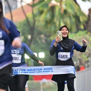 Race photo from KEMLU RUN 2026