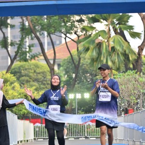 Race photo from KEMLU RUN 2026
