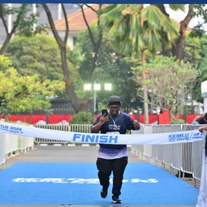 Race photo from KEMLU RUN 2026