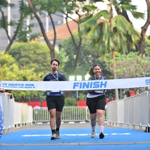 Race photo from KEMLU RUN 2026