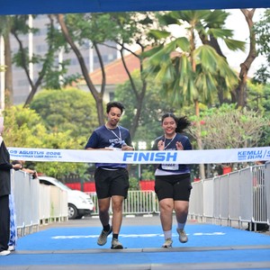 Race photo from KEMLU RUN 2026