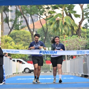 Race photo from KEMLU RUN 2026