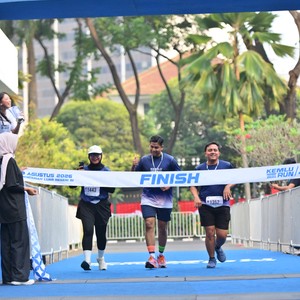Race photo from KEMLU RUN 2026